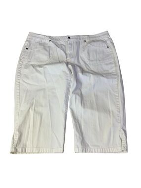 Penmans Plus White Stretch Capri Pants Women's Size 20W
